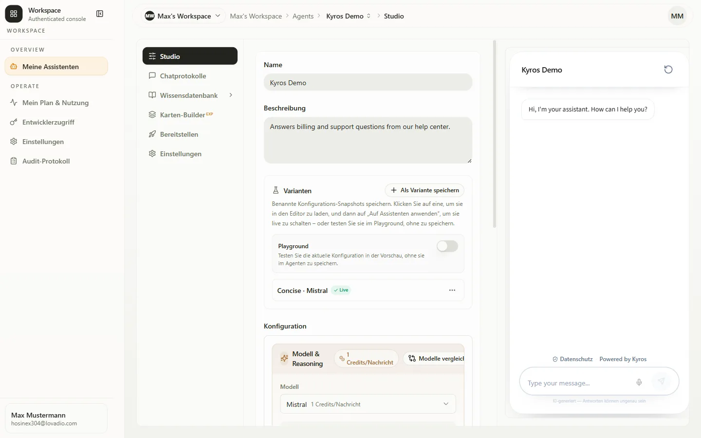 Der 5-Schritte-Ablauf, jeder Knoten ein echter Screenshot